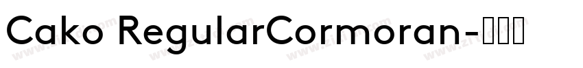 Cako RegularCormoran字体转换